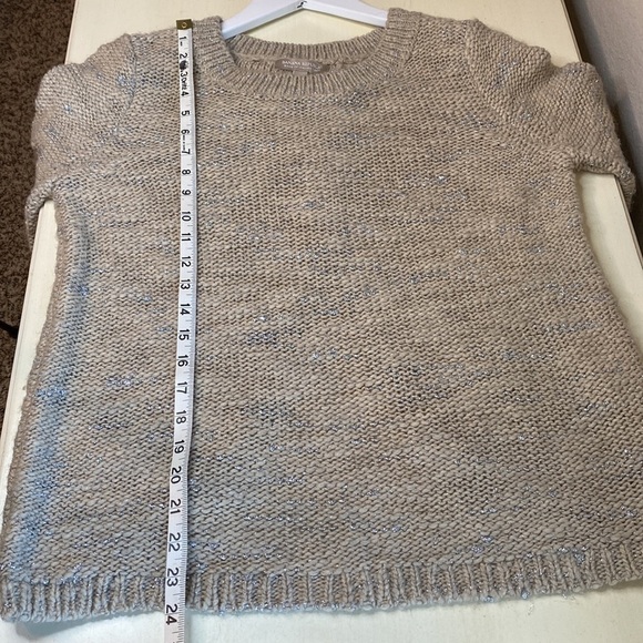 BANANA REPUBLIC “Butterfly Lure” Italian Yarn Split Back Sweater Size Medium - Picture 12 of 15